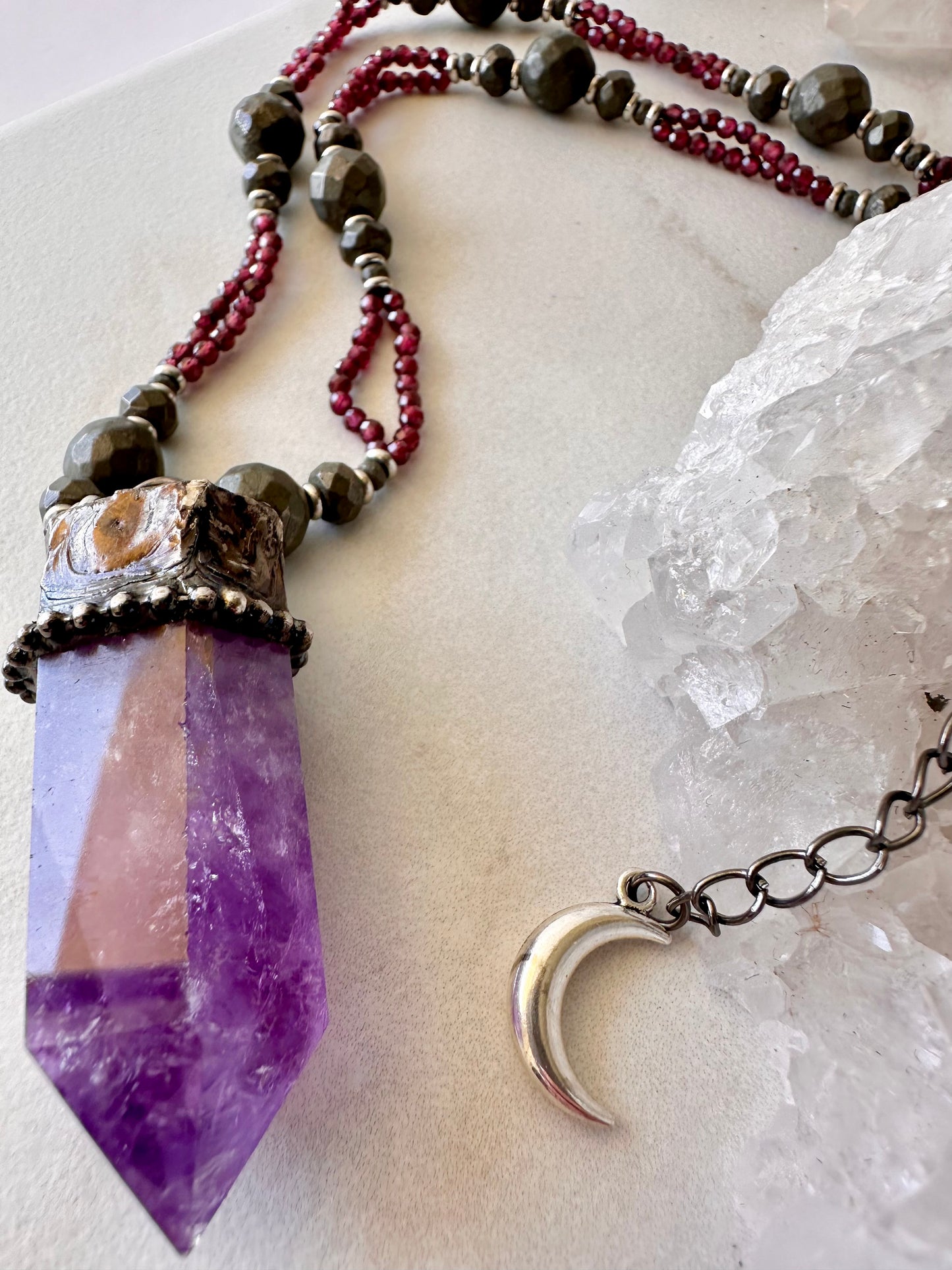 Mystic Violet Harmony ~ Purple Fluorite Necklace