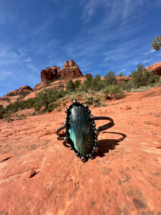 Transformation Cosmic Cuff Labradorite Bracelet