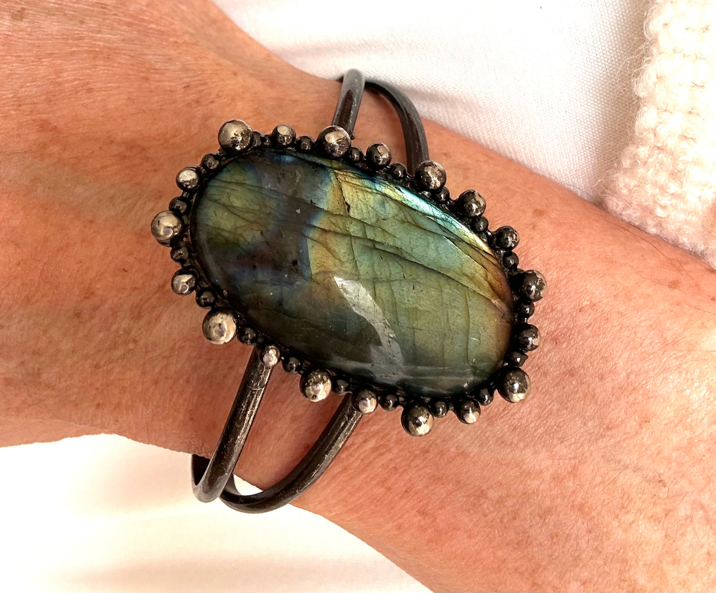 Transformation Cosmic Cuff Labradorite Bracelet