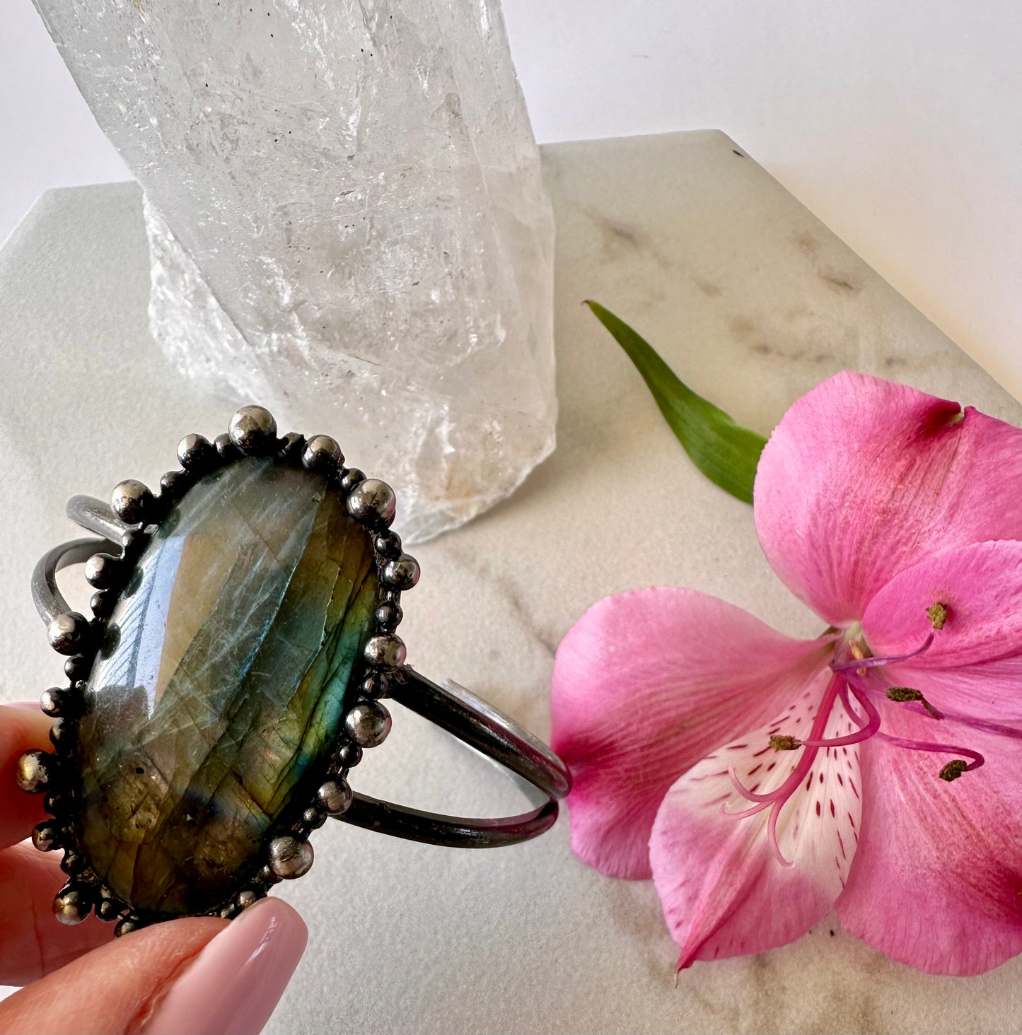 Transformation Cosmic Cuff Labradorite Bracelet