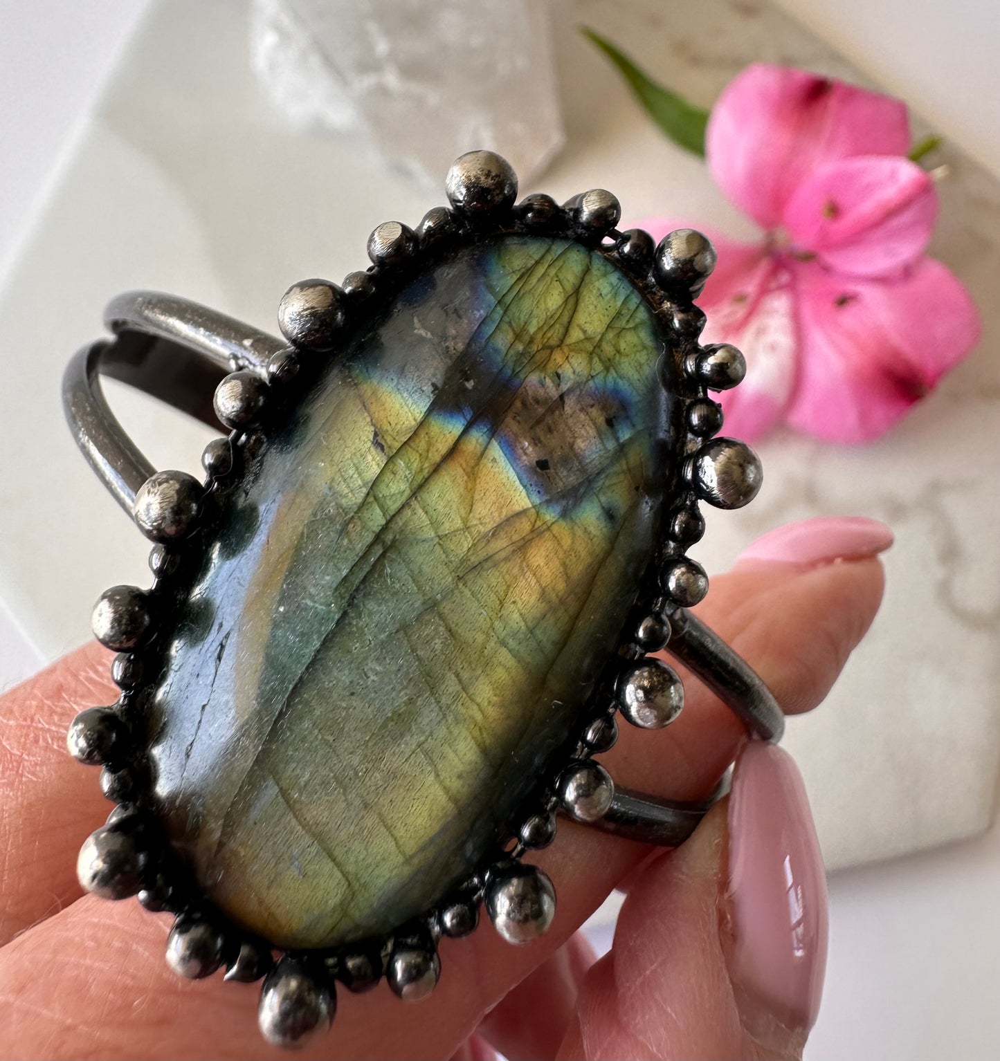 Transformation Cosmic Cuff Labradorite Bracelet