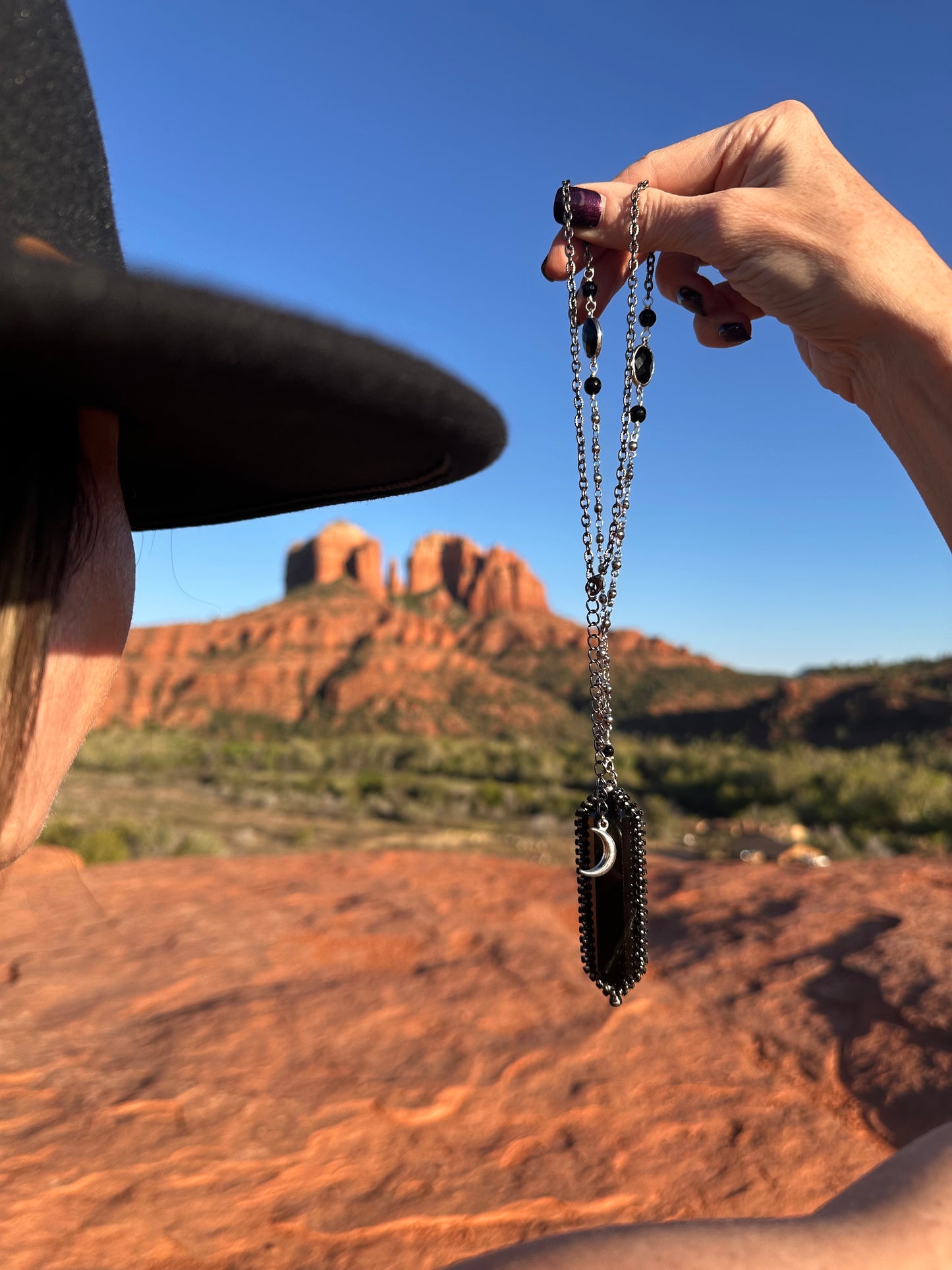 Protection Black Beauty Obsidian Necklace