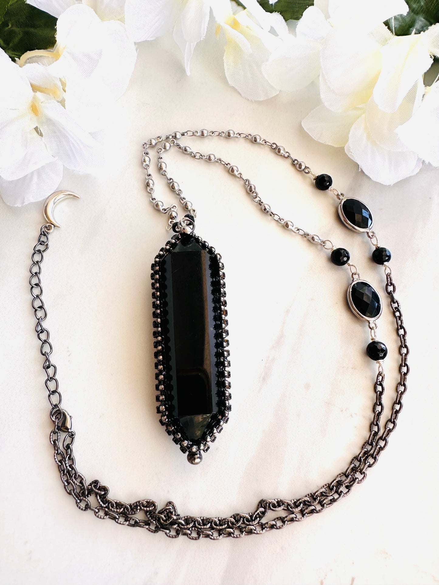 Protection Black Beauty Obsidian Necklace