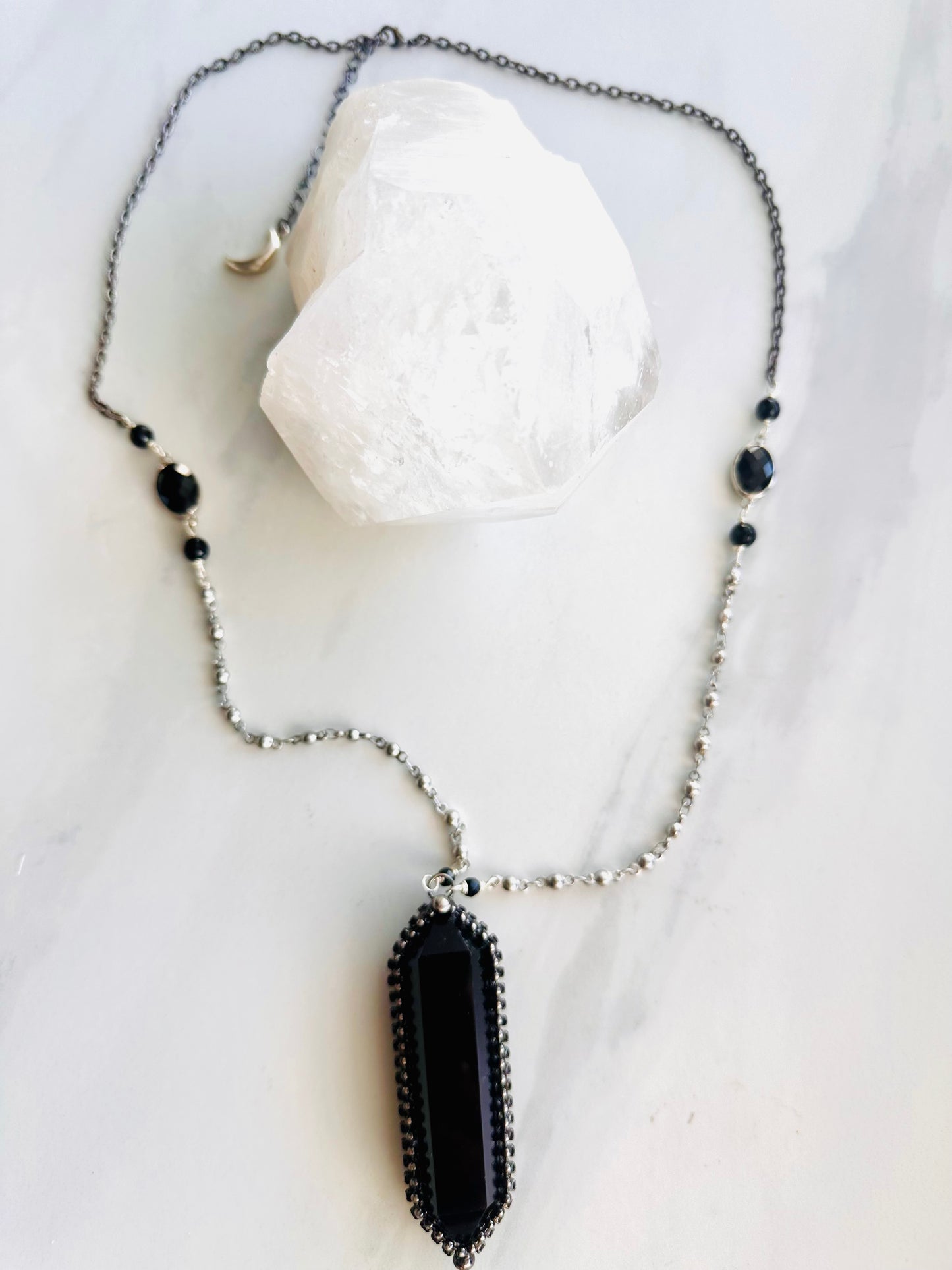 Protection Black Beauty Obsidian Necklace